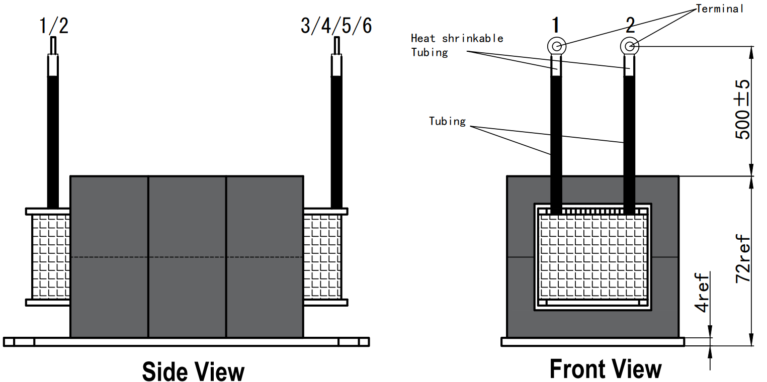 Full Bridge Transformer 33kHz 8kW Reinforced Insulation Vin: 500VDC-1000VDC, Vo: 100VDC