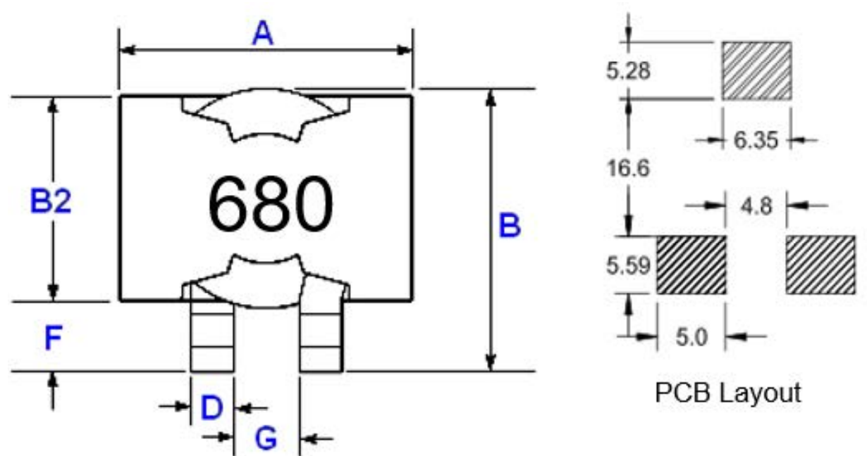 68uH 12A SMD Inductor