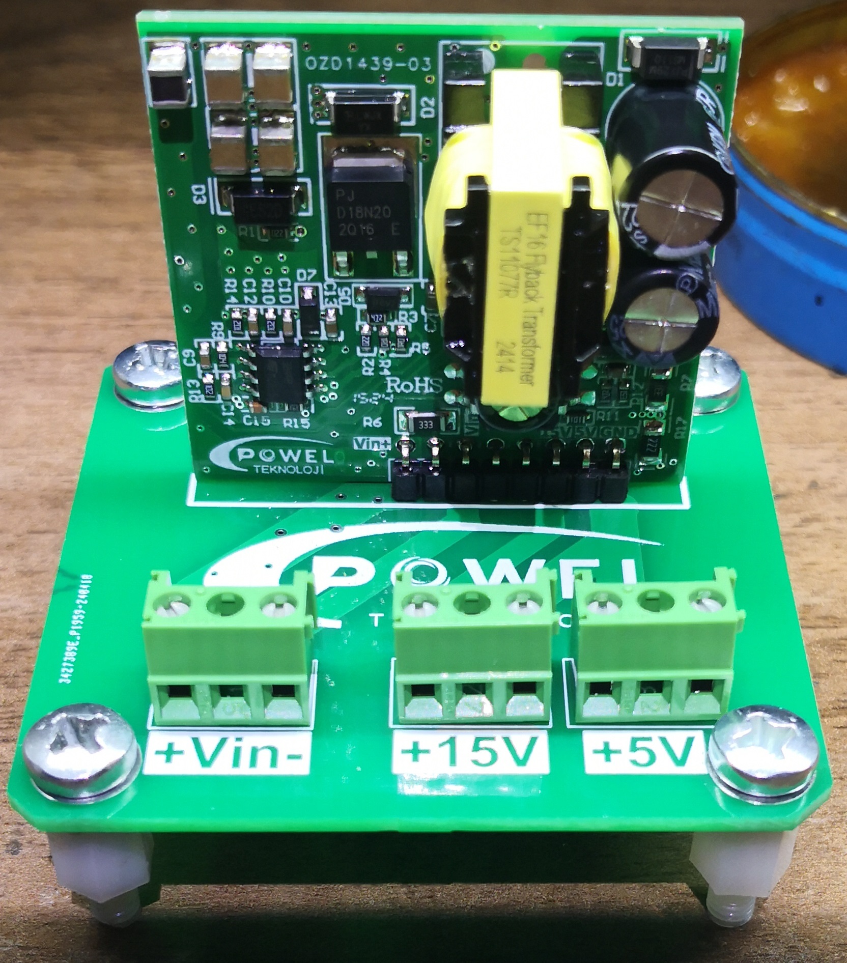 50V-100V Giriş, 5V-4W, 15V-1W Sabit Gerilim SMPS